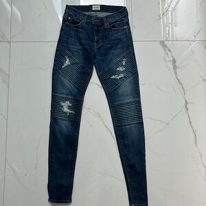 Hudson Jeans Brooklyn Moto Skinny Jeans